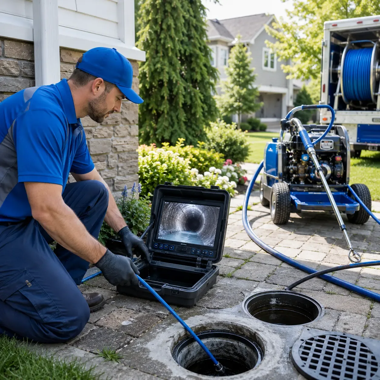 Outdoor drain cleaning professionals serving Milton, MA